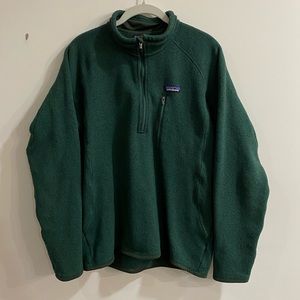Patagonia Green Quarter Zip Pullover